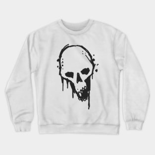 Melting New School Skull Original Art Crewneck Sweatshirt